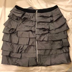 Grey tiered skirt